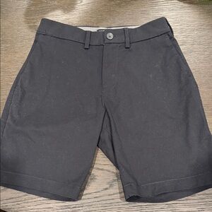 Express Men's Black Flat Front Shorts